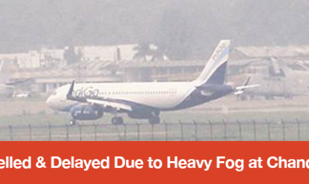 Flights Cancelled & Delayed Due to Heavy Fog at Chandigarh Airport